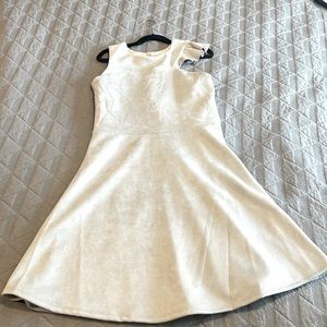 Ava & Yelly girls grey suede dress